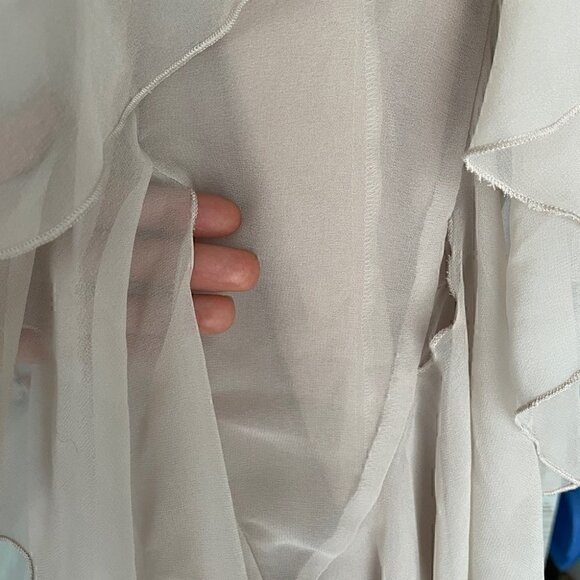 MaxMara Chiffon Pleated Dress Size M - Picture 10 of 10